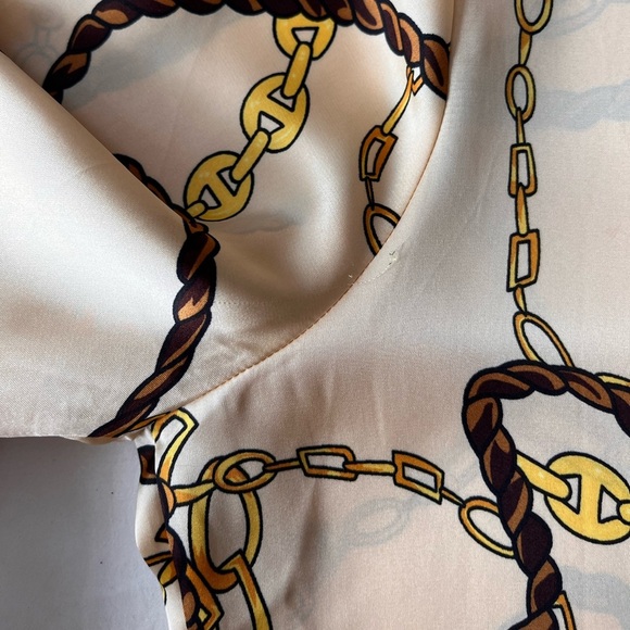 NWT Industry Republic Clothing Satin Chain Print Blouse S - Picture 14 of 15